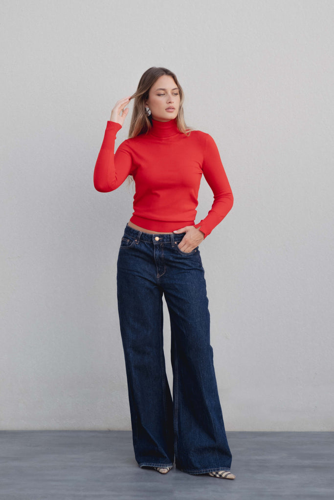 jersey basico punto cuello subido