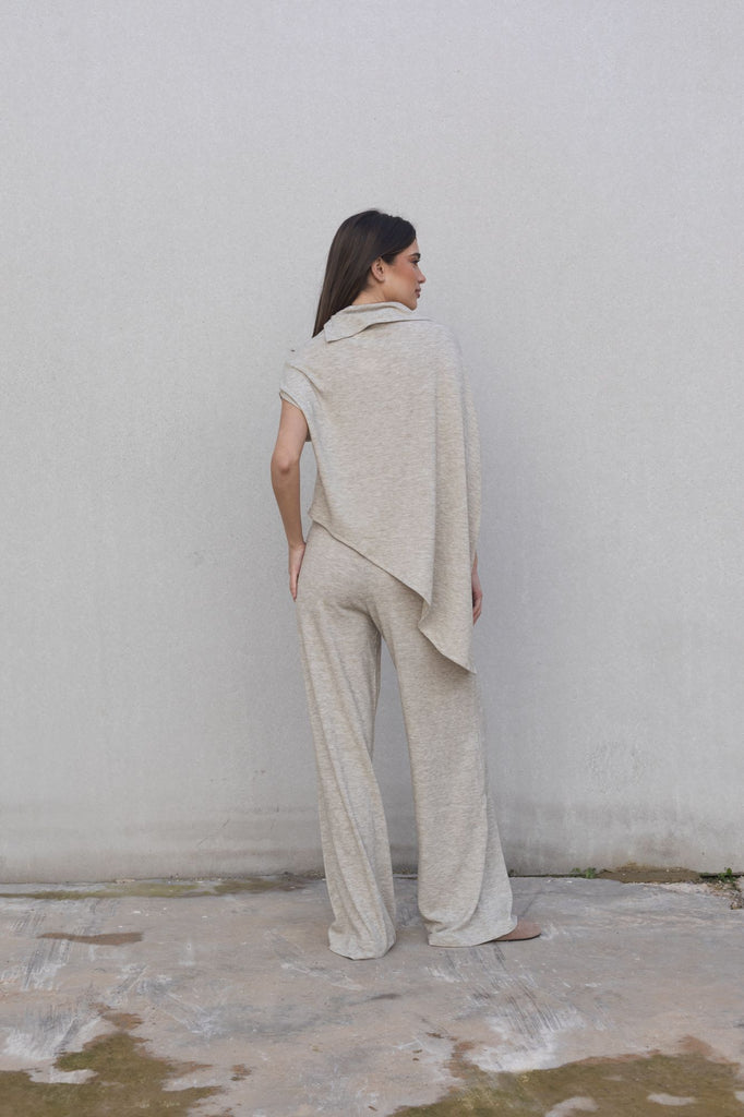 Pantalon ancho punto