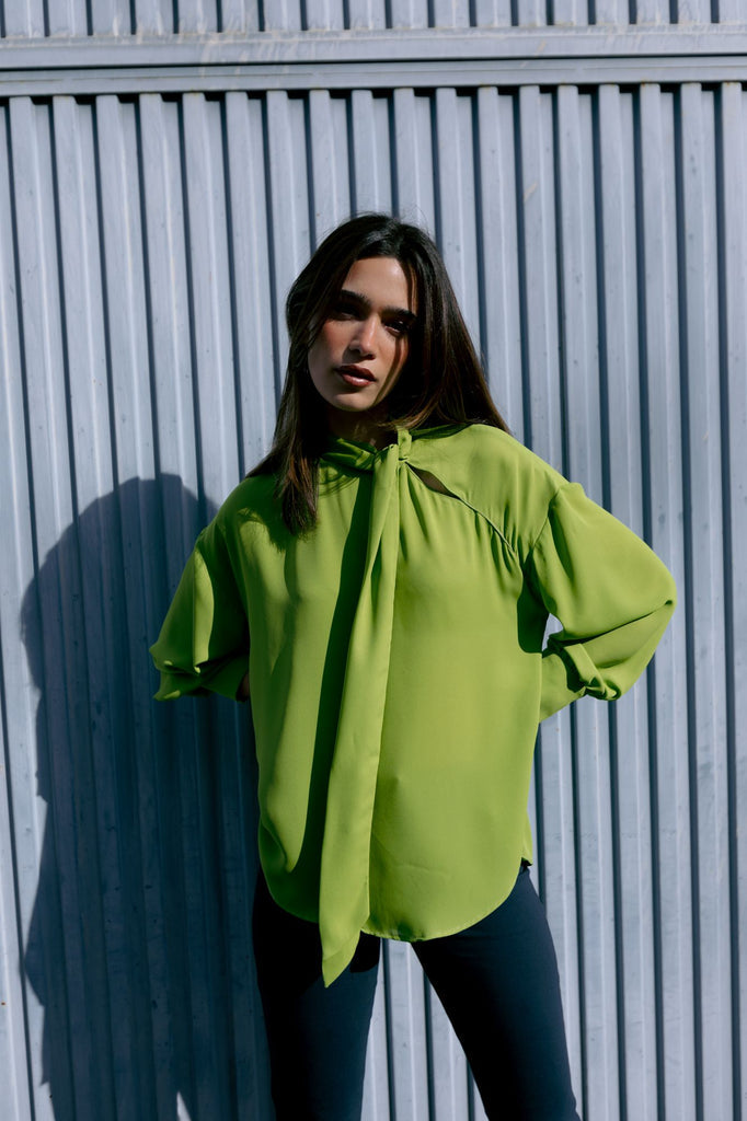 Camisa verde lazada