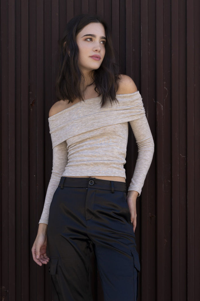 pantalon satinado cargo