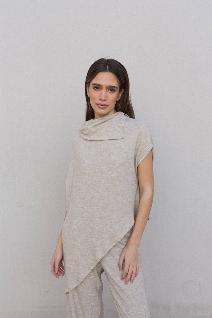 Pantalon ancho punto