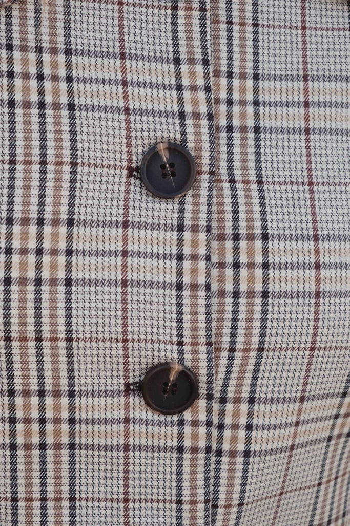 chaqueta cropped cuadros