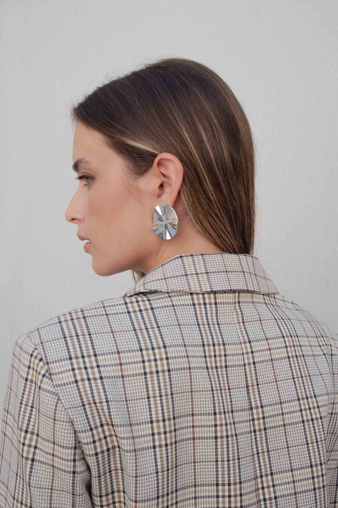 chaqueta cropped cuadros