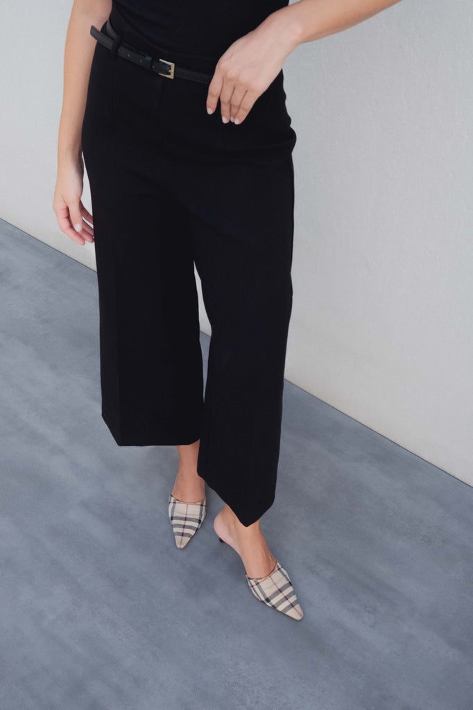 pantalon culotte cinturon